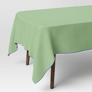 84"x60" Green Tablecloth - Room Essentials™ Rectangular Dining Table Cover NEW